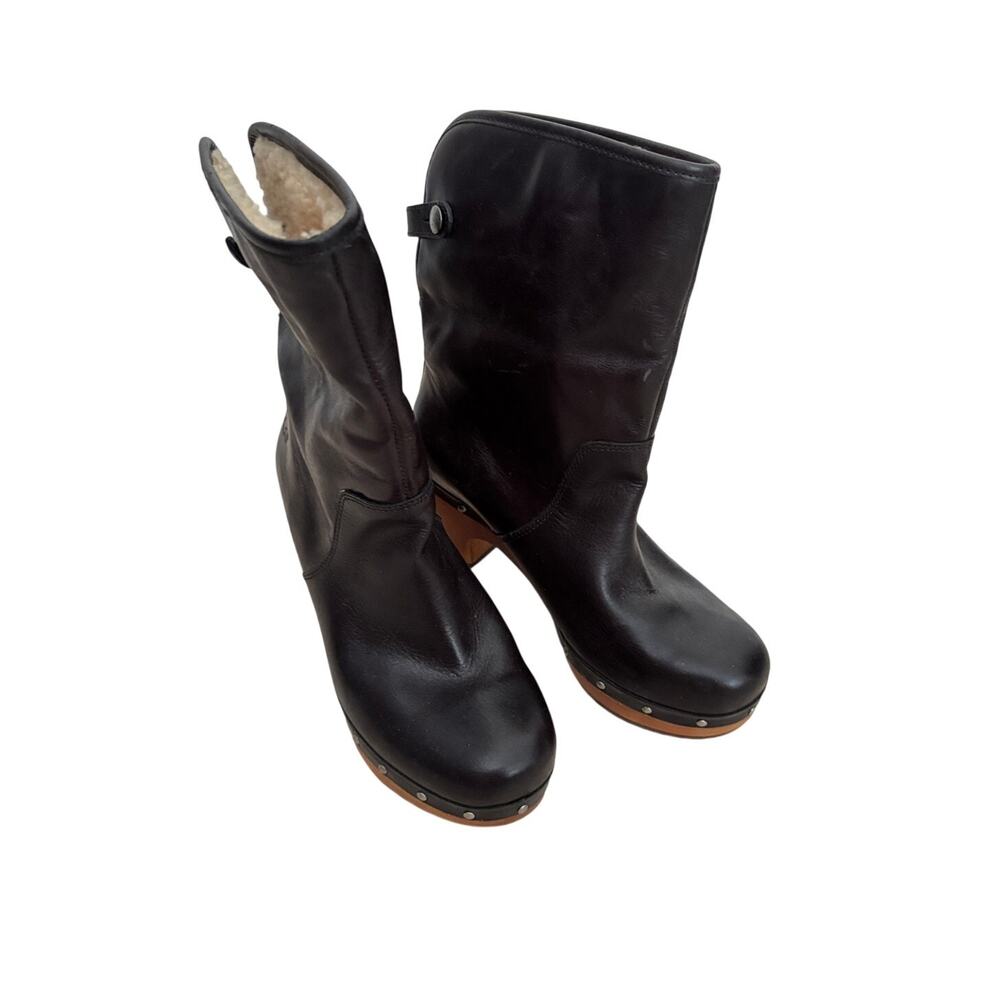 Ugg Women's Lynnea UGG Leather Boots - Black - Size 6